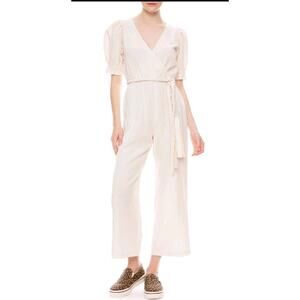 APiece APart Chabrol Jumpsuit Cream Sz 2 Tencel Linen Blend
